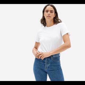Everlane Cotton Crew Tee in white